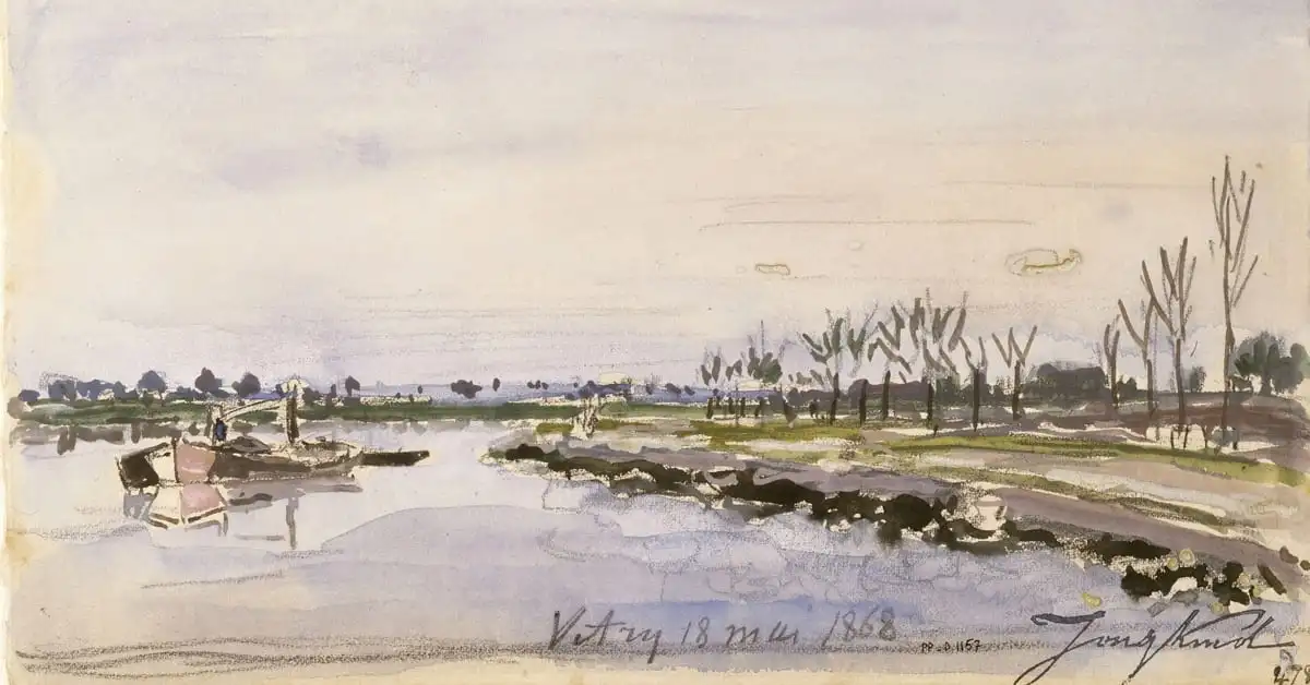Bords de riviere (1868) - Johan Barthold Jongkind