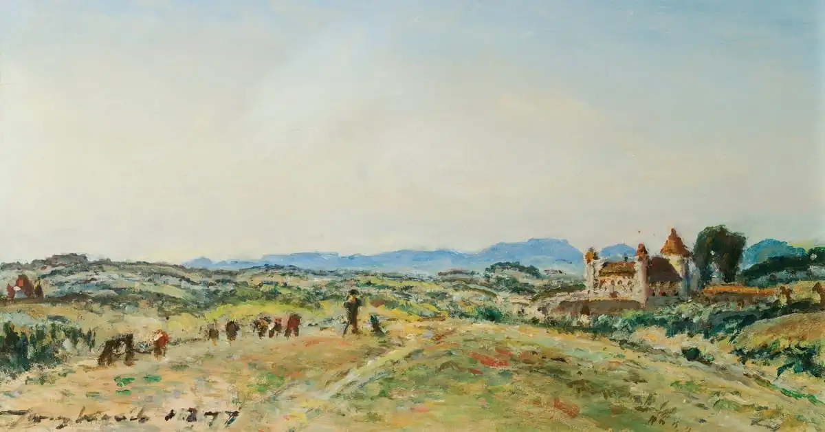 Le Chateau De Virieu-Sur-Bourbre, Isere (1877) - Johan Barthold Jongkind