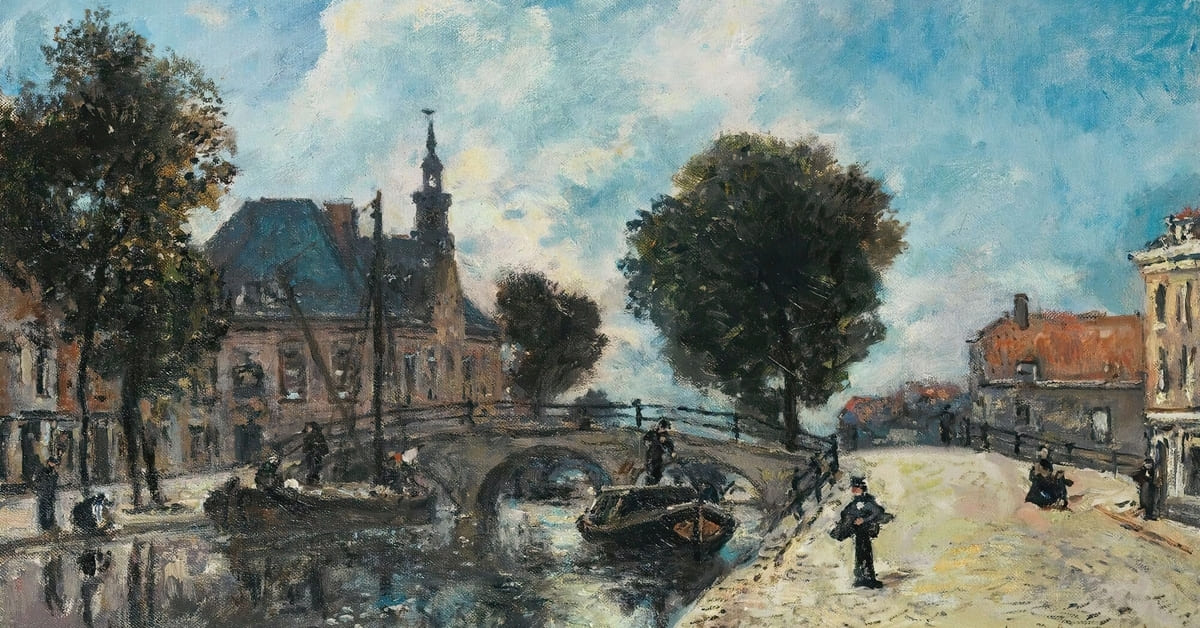 Le Spui A La Haye (1868) - Johan Barthold Jongkind