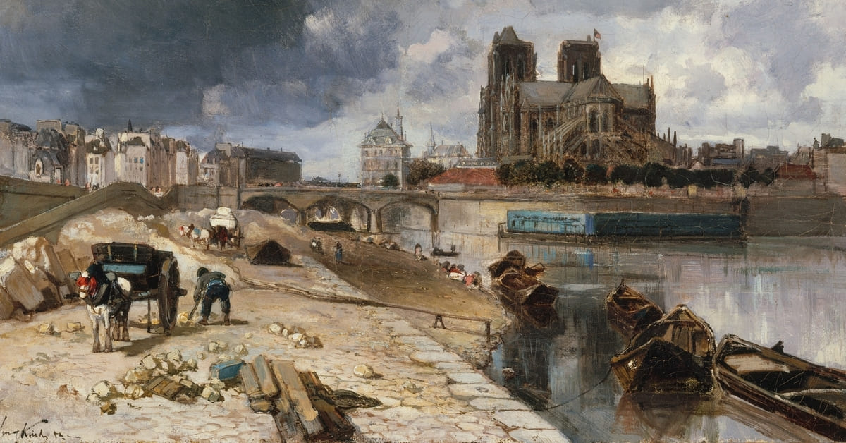 Le Treport, Le Matin, Normandie (1852) - Johan Barthold Jongkind