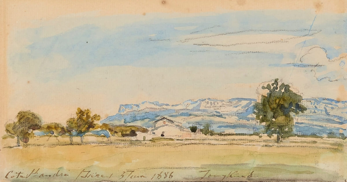 Paysage a la Côte Saint-Andre (1886) - Johan Barthold Jongkind